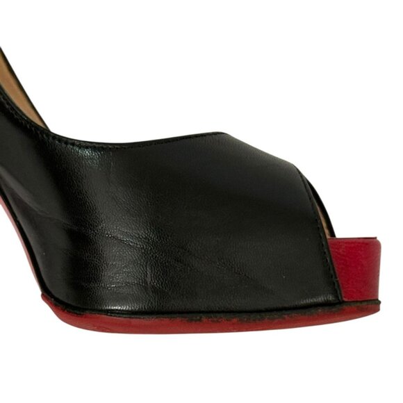 Christian Louboutin Prive Peep Toe Platform Pumps Stiletto Size EU 35.5 / US 5.5 - Picture 6 of 16